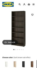 IKEA Billy Shelf, Brown Walnut Effect, 30" x 10"