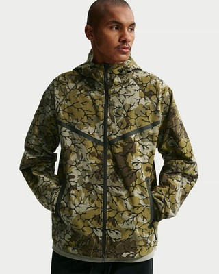 NEW $150 Nike Tech Woven Windrunner Full Zip Jacket Camo IF0915