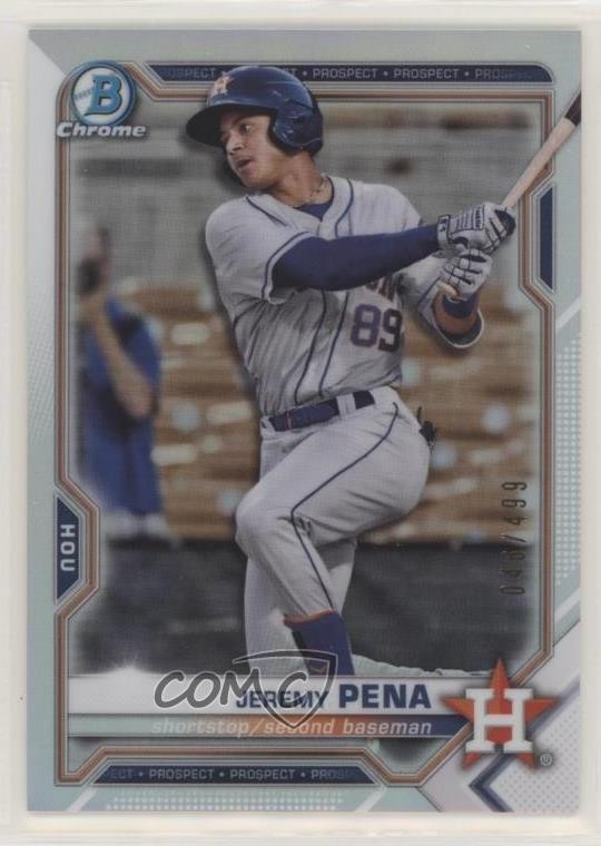 2021 Bowman Chrome Prospects Refractor /499 Jeremy Pena #BCP-190
