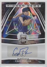 2022 Panini Elite Extra Edition Hidden Gems Black Cade Povich #HG-CP Auto 0m72