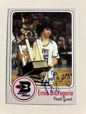 ERNIE DIGREGORIO autograph BUFFALO BRAVES ‘74 NBA ROY custom card signed
