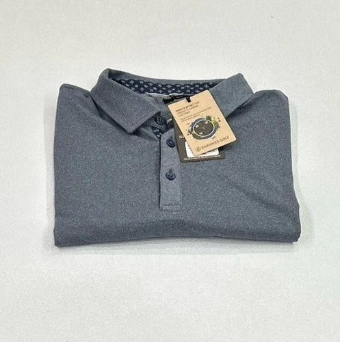 Swannies Golf Men's James H Polo Shirt,  Color Navy Heather, Size M