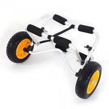 Aluminum Kayak Boat Canoe Gear Dolly Cart Trailer Carrier Tote Trolley Wheel