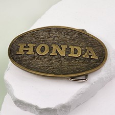 Honda Vintage Solid Brass Belt Buckle Taiwan Motorcycle Automotive Collectible