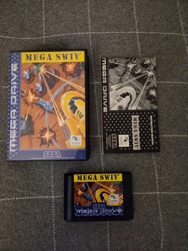 MEGA SWIV (Firepower 2000) Sega Mega Drive PAL Genesis CIB  Tested US Seller