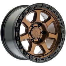 17 Arena A123 Throttle Smoked Bronze Gloss Black Lip 17x9 Wheel 5x5 0mm Rim