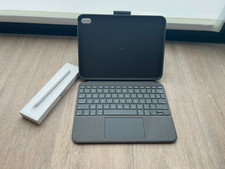 Logitech ComboTouch Keyboard Case Apple Pencil USB-C for Apple iPad 10th Gen