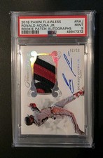 2018 Panini Flawless Ronald Acuna Jr 3 Color RPA 1/25