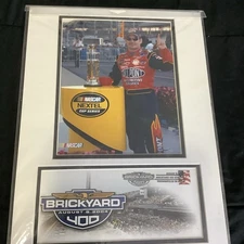 NEW SEALED 2004 Jeff Gordon USPS Dated Stamp Poster 1st Brickyard Winner 16x12