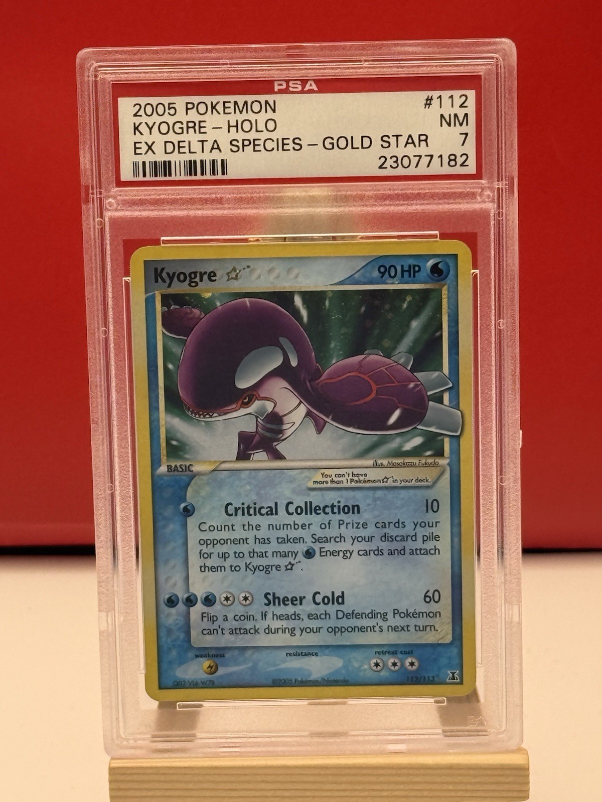 Kyogre Gold Star English. PSA 7 . Pokemon EX Delta Species  112/113 🔥🔥🔥 view 2
