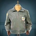 Veste cuir vintage années 80 pilote de chasse à réaction allemand "M"