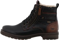Mustang Herren Stiefelette Mit Gemusterter Sohle GröSse 44 Tex-Stiefel Schwarz
