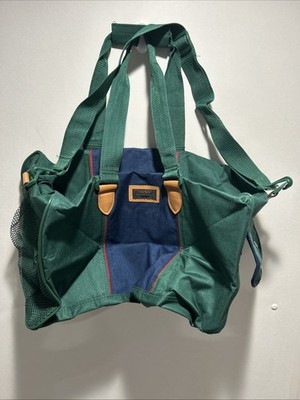 Vintage Canvas Duffle Bag Colours By Alexander Julian Large 20 x10 X 11  Tall