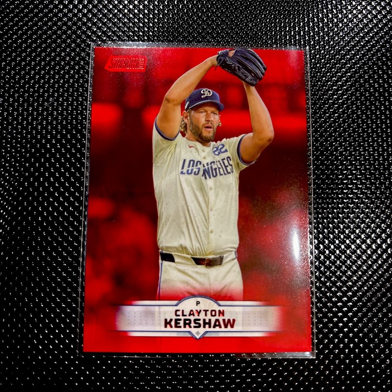 2025 Topps Stadium Club Clayton Kershaw #70 Red Foil - Los Angeles Dodger