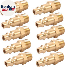 Brass 1/4-Inch NPT Male Industrial Air Hose Quick Connect Adapter,Air Coupler an