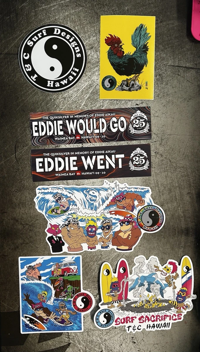 Eddie Would Go Sticker for sale - eBay