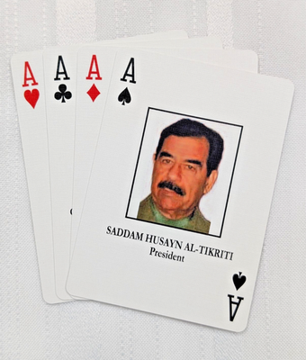 2003 Iraqi Most Wanted Playing Cards Military Iraq - Sealed! New