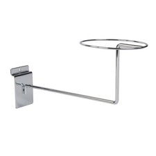 SSWBasics Retail Hat Display for Slatwall - Chrome Slatwall Hat Display, 8-5/8"
