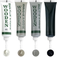 Laminatreparaturset Holz Kratzer Risse Möbel Boden Grau Weiß Schwarz Eiche