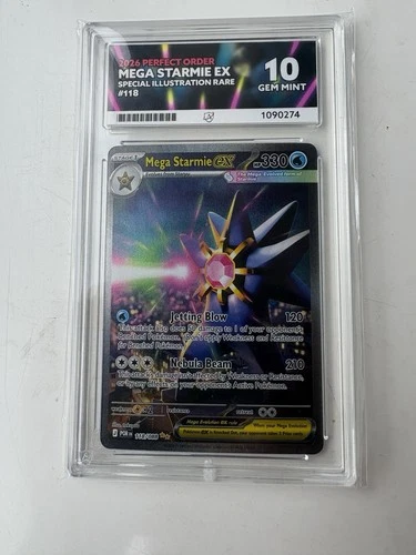 ACE Grading 10 Mega Starmie EX 118/088 2026 Perfect Order SIR Holo English