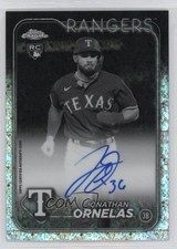 2024 Chrome Black & White Mini-Diamond Refractor Jonathan Ornelas Auto 12kh