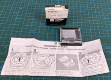 Vintage Olympus OM Focusing Screen 1-8 for OM SLR Cameras with Case Manual Box