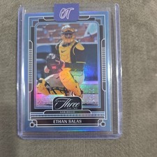 2025 Panini Three and Two Baseball #8 ETHAN SALAS Holo blue /15