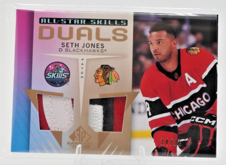 2023 SP Game Used Edition Seth Jones #ASD-SJ All-Star Skills Duals Patch /35
