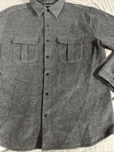 Men’s XL Smartwool Charcoal Gray Anchor Line Shirt Jacket - Picture 3 of 15