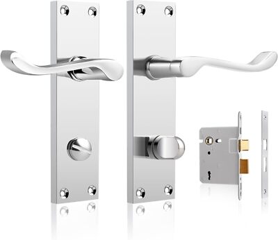 Probrico Türgriffe Internes Schloss Silber 5 Paar