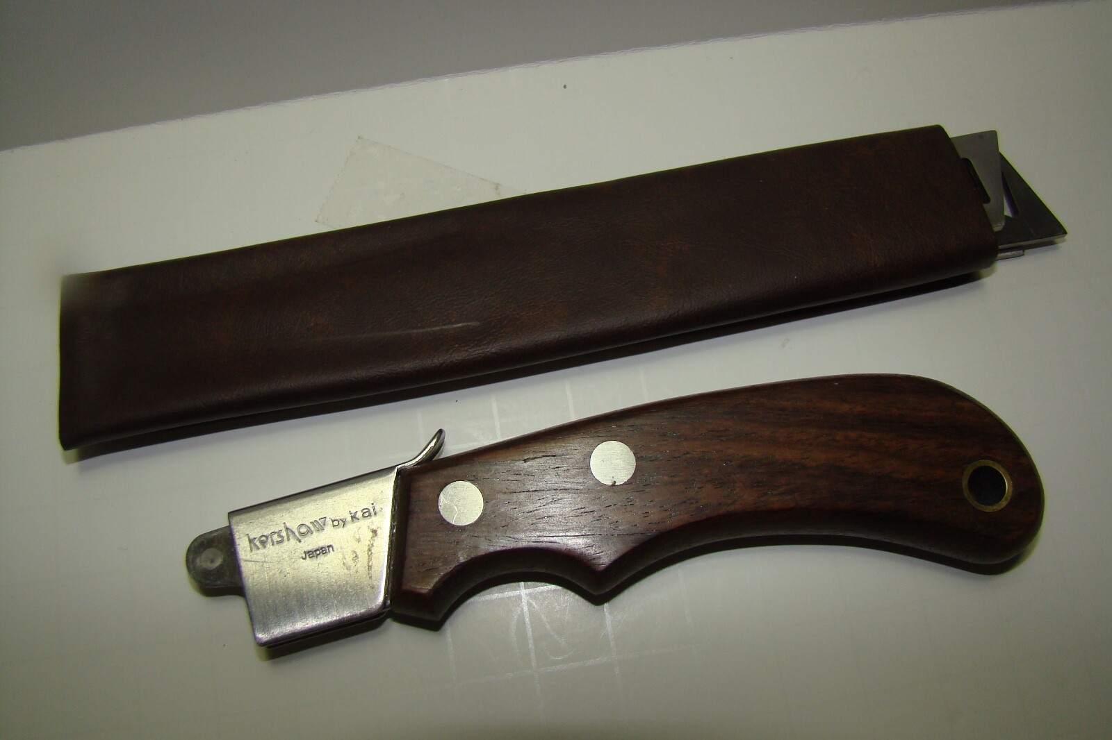 Kershaw / Kai Blade Trader 3 Blade Interchangeable Knife Set Wood