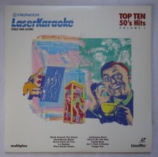 Pioneer Laser Karaoke Top Ten 50's Hits Vol. 1 Video Sing Along Laser Disc