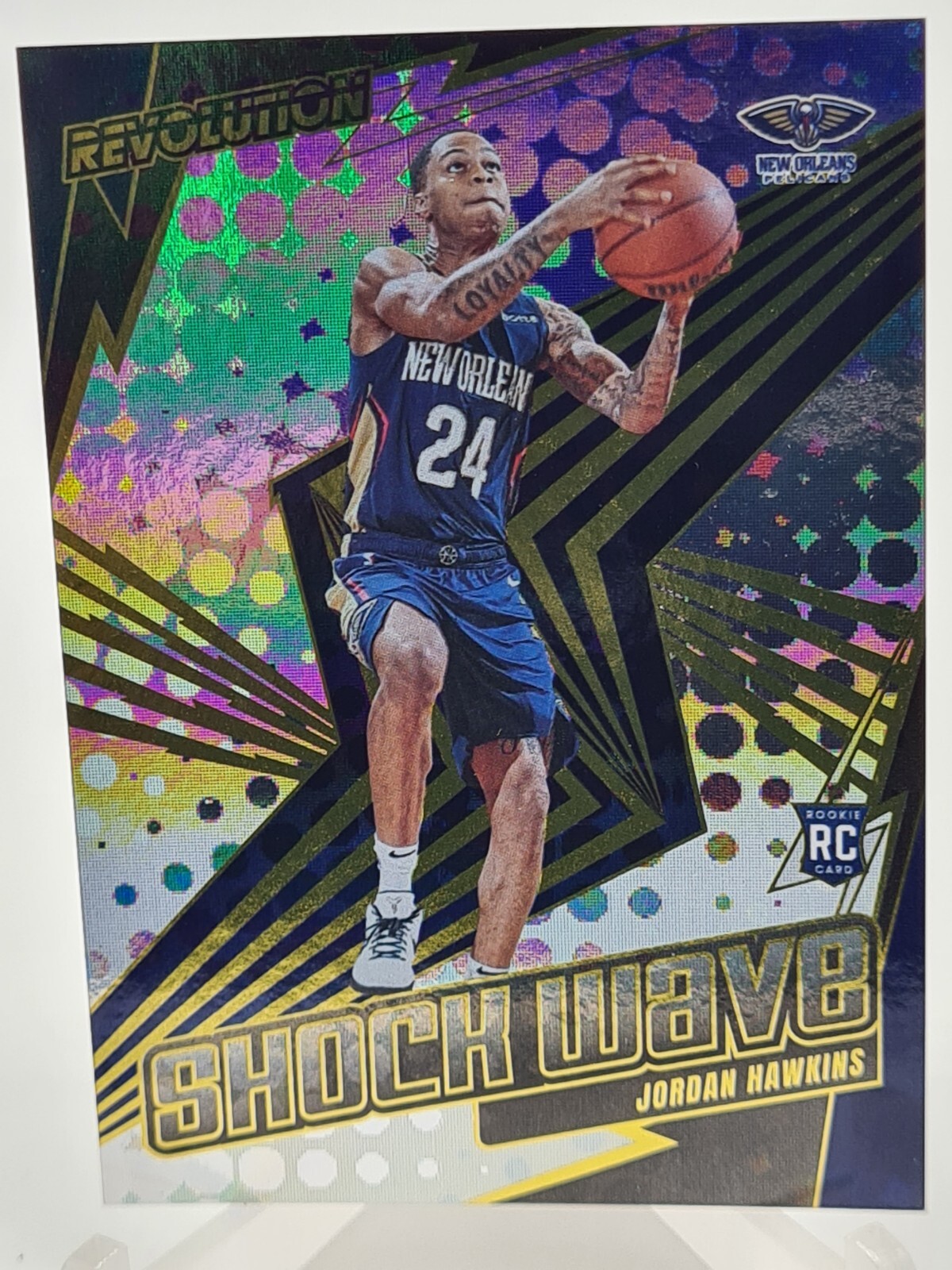 Jordan Hawkins 2023-24 Panini Revolution Shock Wave Rookie #19 NO Pelicans RC