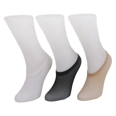 Damen Ballerina Füßlinge Sneaker Ballett Mikrofaser Socken Netz Spitzen 6 Paar