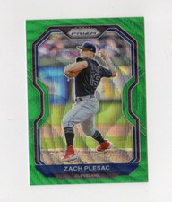 2021 Prizm Baseball Zach Plesac #42 Green Wave Prizm Cleveland Indians