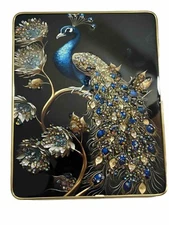 Peacock Granny’s Rhinestone Crystal Fine Art