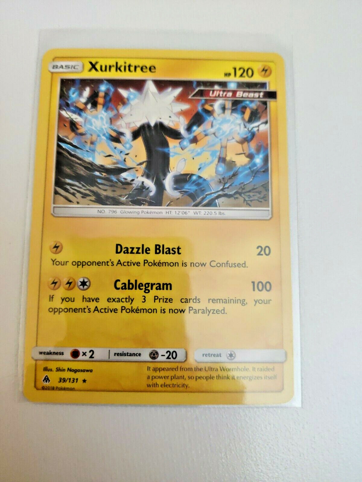 Pokémon 💛 TCG Xurkitree Forbidden Light 39/131 Regular Rare Fast and Safe 📦