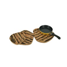 Viking Set Mit 3 Kork Untersetzer - Hot Bremsbeläge - Tiger - Umweltfreundlich