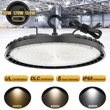 90W/120W/150W UFO LED High Bay Light Warehouse Shop Lighting 3000K/4000K/5000K