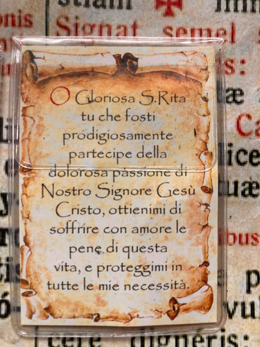 RARE LOT St Rita Relics : Including the "triduum to Saint Rita" on a post card ! - Picture 10 of 14
