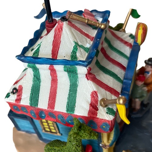 Lemax Carole Towne Balloon Rides Santa Christmas Village Animated Power Cord IOB - Picture 6 of 9