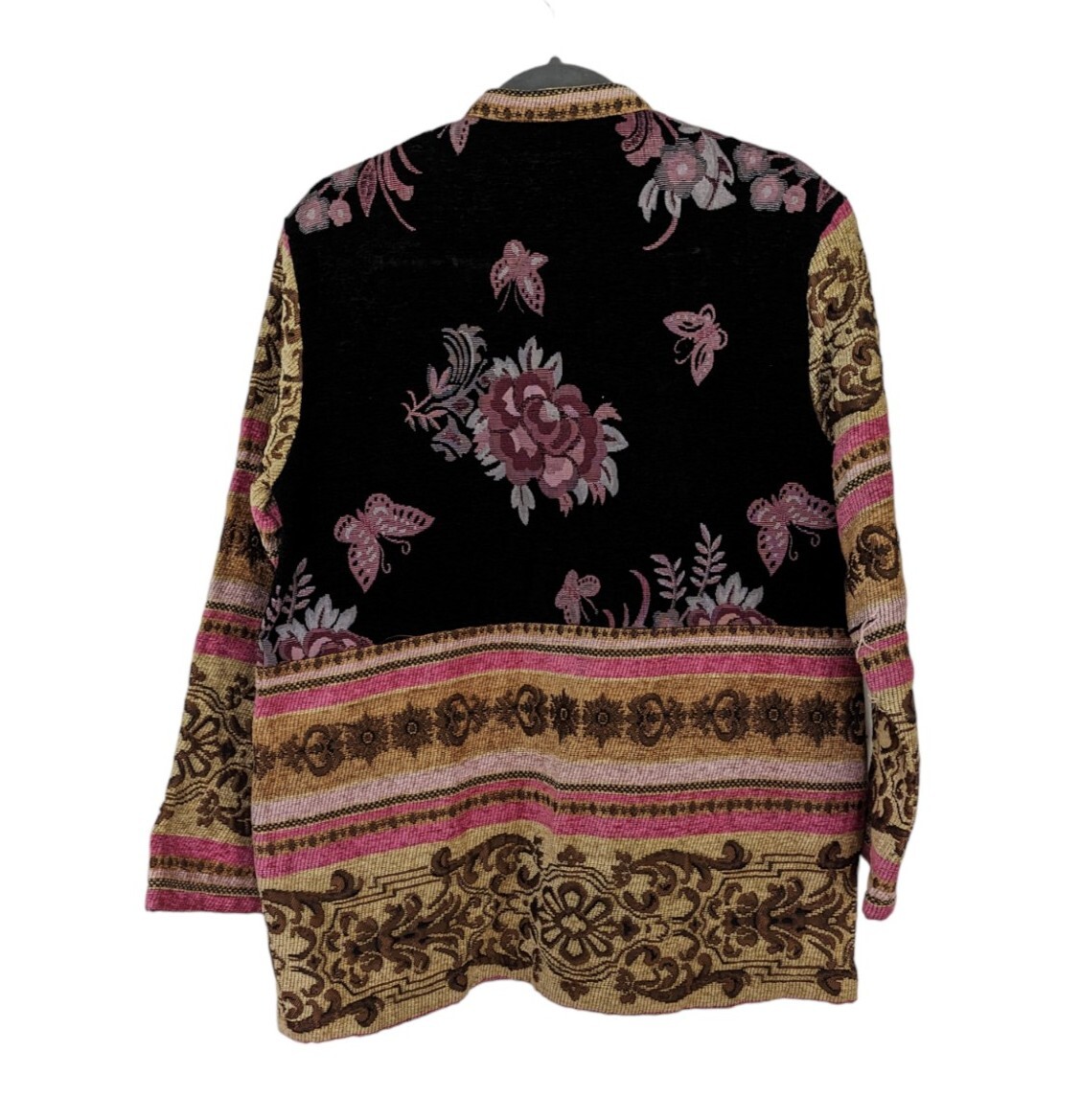 Vintage Robert Louis Butterfly Needlepoint Jacket Sz M eBay