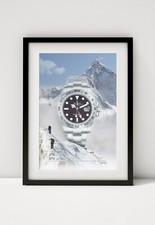Rolex Explorer II 216570 watch print. Bold graphic art on canvas or Framed print