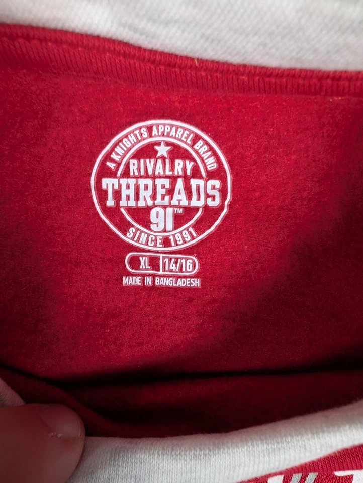 Sudadera para niña NCAA roja Alabama Rolling Tide - XL (14/16) Foto 4 de 4