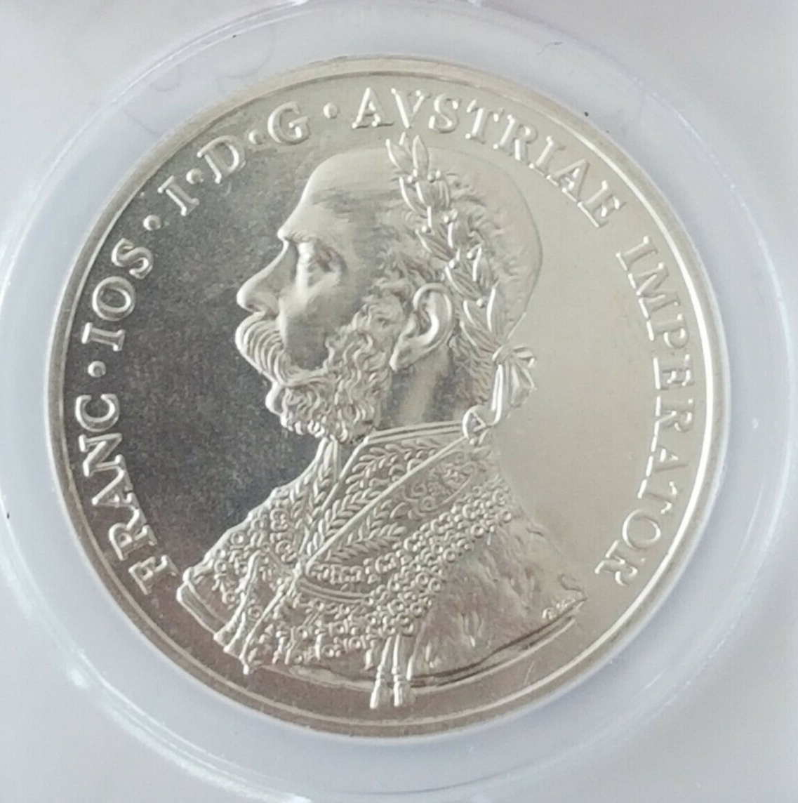 2001 Austria Franz joseph I Silver 10 kreuzer Fantasy Issue Coin