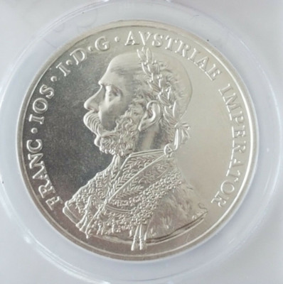 2001 Austria Franz joseph I Silver 10 kreuzer Fantasy Issue Coin