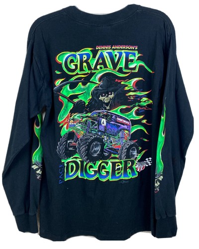 VTG Grave Digger Monster Truck Mens L 