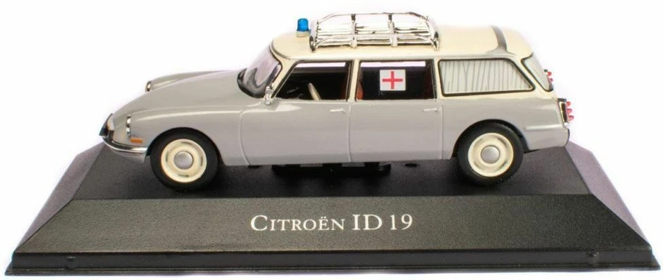 COCHE MODELO AMBULANCIA CITROEN DS19 ESCALA 1:43 IXO ATLAS 7495004 GRIS ESTATE Marca Foto 2 de 4