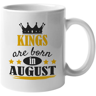 Kings Born in August Coffee & Tea Gift Mug