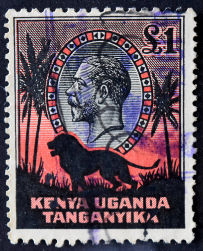 1 Pound Kenya Uganda Tanganyika SC#59 Used Stamp